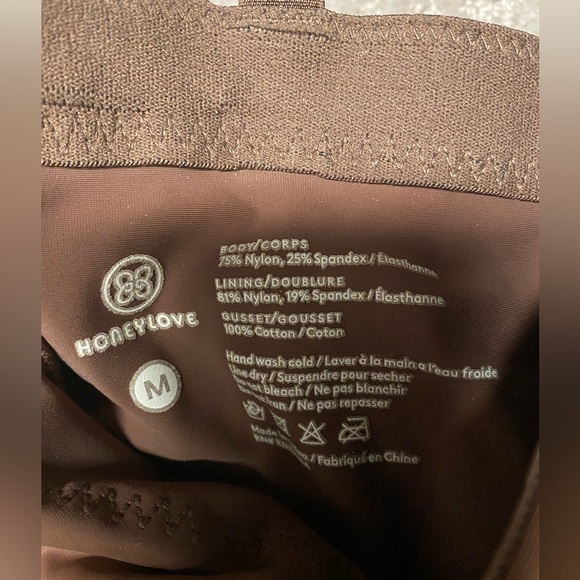 Honeylove superpower short - mocha - like new - Picture 2 of 2